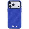 Capa MagSafe BMW M Carbon Metal Logo para iPhone 18 Pro Max / 17 Pro Max - Azul