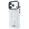 Capa MagSafe BMW M IML Glänzendes Metall-Logo & Zierleisten para iPhone 18 Pro / 17 Pro - Transparente