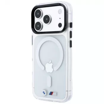 Capa MagSafe BMW M IML Glänzendes Metall-Logo & Zierleisten para iPhone 18 Pro / 17 Pro - Transparente
