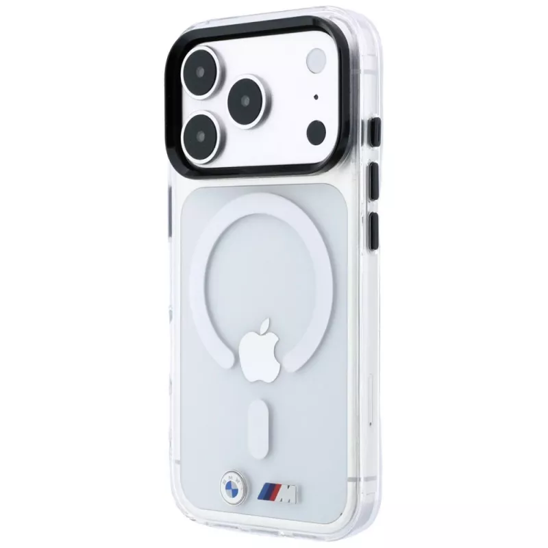 Capa MagSafe BMW M IML Glänzendes Metall-Logo & Zierleisten para iPhone 18 Pro / 17 Pro - Transparente