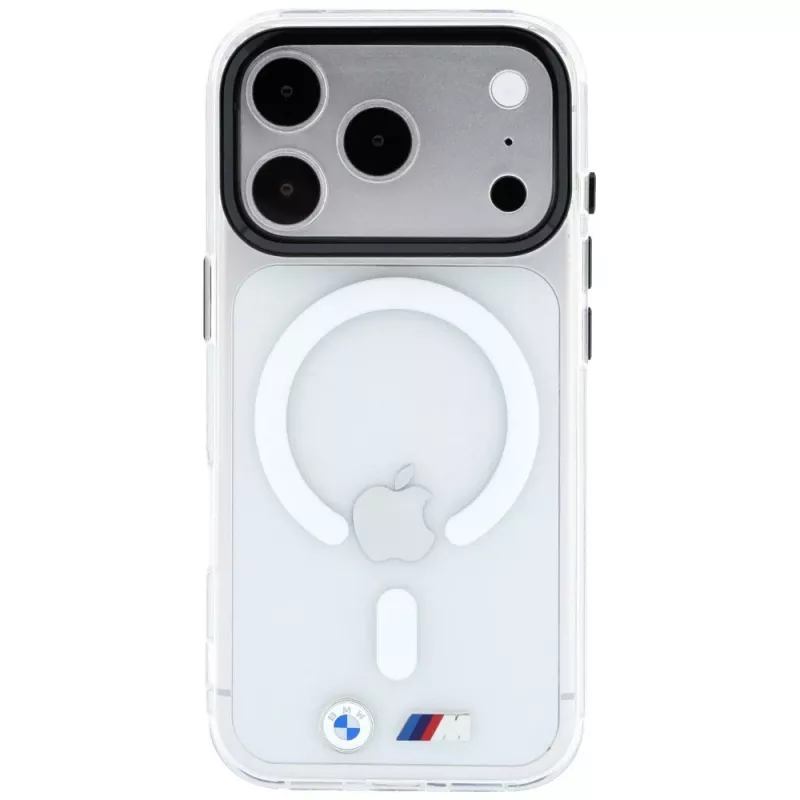 Capa MagSafe BMW M IML Glänzendes Metall-Logo & Zierleisten para iPhone 18 Pro / 17 Pro - Transparente