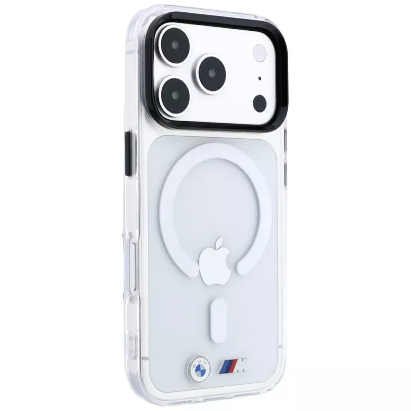 Capa MagSafe BMW M IML Glänzendes Metall-Logo & Zierleisten para iPhone 18 Pro / 17 Pro - Transparente