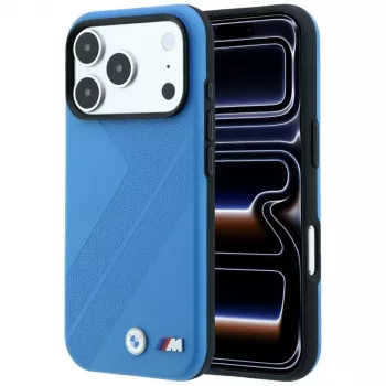 Capa MagSafe BMW M Tire Track Metall-Logo para iPhone 18 Pro / 17 Pro - Azul