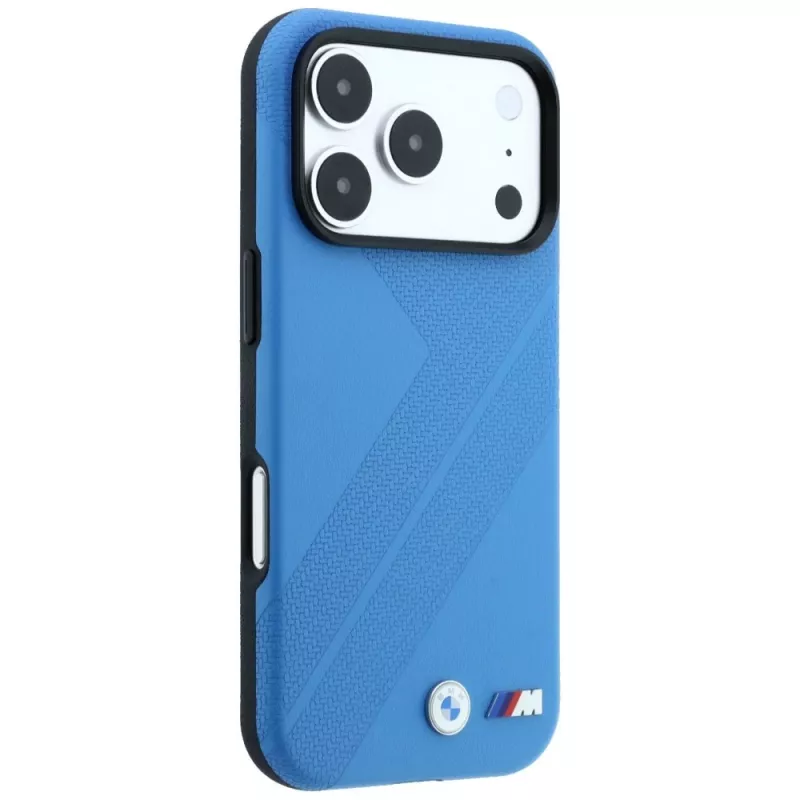 Capa MagSafe BMW M Tire Track Metall-Logo para iPhone 18 Pro / 17 Pro - Azul