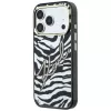 Capa MagSafe Karl Lagerfeld IML Signature Zebra Glitter para iPhone 18 Pro Max / 17 Pro Max - Dourado