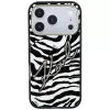 Capa MagSafe Karl Lagerfeld IML Signature Zebra Glitter para iPhone 18 Pro Max / 17 Pro Max - Dourado