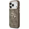 Capa para telemóvel GUESS 4G Big Logo Classic para iPhone 17 Pro Max / 18 Pro Max - Castanho & Dourado