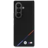 Capa MagSafe BMW M Leder perforiert com faixa tricolor e logótipos metálicos para Samsung Galaxy Z Fold8 Ultra – Preto