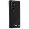 Capa MagSafe BMW M Leder perforiert com faixa tricolor e logótipos metálicos para Samsung Galaxy Z Fold8 Ultra – Preto