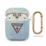 Capa GUESS GUACA2TPUMCGC02 para AirPods 1/2 Azul coleção Tie & Dye
