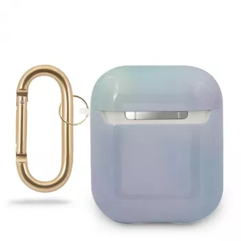 Capa GUESS GUACA2TPUMCGC02 para AirPods 1/2 Azul coleção Tie & Dye