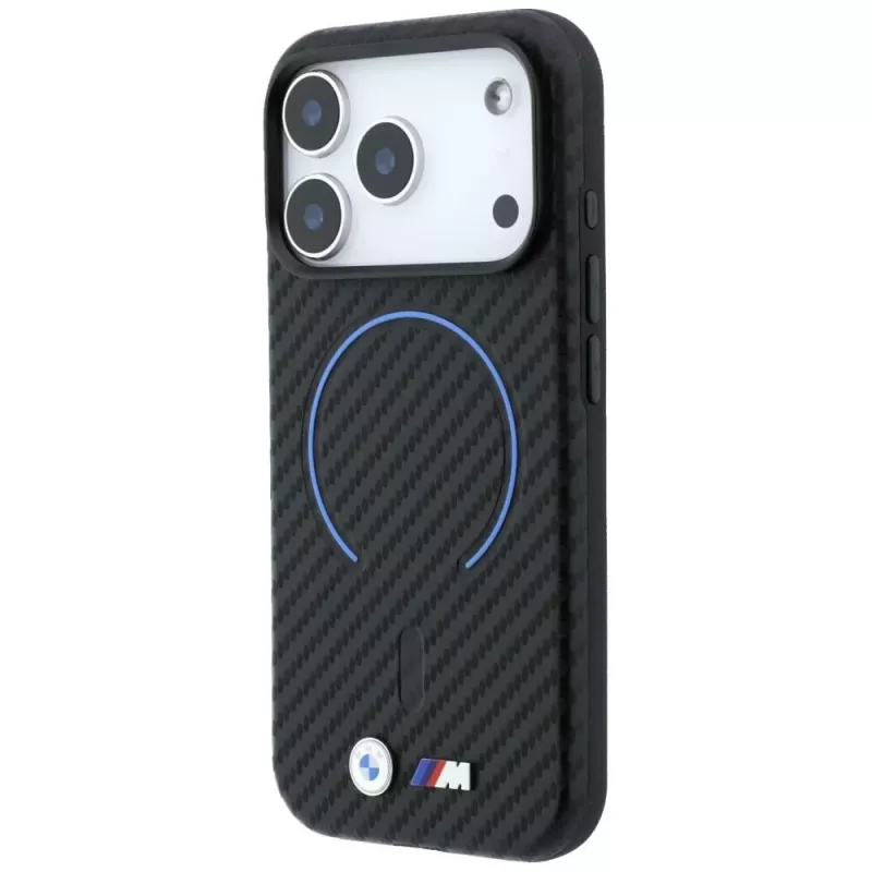 Capa MagSafe BMW M Carbon Printed Ring para iPhone 18 Pro / 17 Pro - Preto