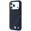 Capa MagSafe BMW M Tire Track Blue Line para iPhone 18 Pro Max / 17 Pro Max - Azul-marinho