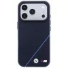 Capa MagSafe BMW M Tire Track Blue Line para iPhone 18 Pro Max / 17 Pro Max - Azul-marinho