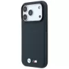 Capa MagSafe BMW M Quadrille Kevlar Metall-Logo para iPhone 18 Pro / 17 Pro - Azul-marinho