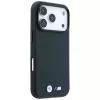 Capa MagSafe BMW M Quadrille Kevlar Metall-Logo para iPhone 18 Pro / 17 Pro - Azul-marinho