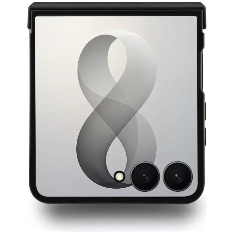 Capa MagSafe Karl Lagerfeld Karl & Choupette Pins para Samsung Galaxy Z Flip8 - Preto