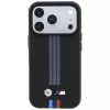 Capa MagSafe BMW M Quadrille Kevlar Anthrazit & Trikolore Drucklinien para iPhone 18 Pro / 17 Pro