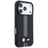 Capa MagSafe BMW M Quadrille Kevlar Anthrazit & Trikolore Drucklinien para iPhone 18 Pro / 17 Pro