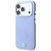 Capa MagSafe BMW Signature Inclined Deboss Letters para iPhone 18 Pro / 17 Pro - Azul