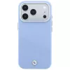 Capa MagSafe BMW Signature Inclined Deboss Letters para iPhone 18 Pro / 17 Pro - Azul