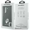 Capa Karl Lagerfeld Saffiano Karl & Choupette Pin para Samsung Galaxy Z Fold 8 Ultra - Preto