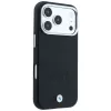Capa MagSafe BMW Sign Inclined Deboss Letters para iPhone 18 Pro / 17 Pro - Preto