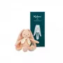 Coelho de peluche cor de pêssego Kaloo Lapinoo 25 cm em caixa de presente