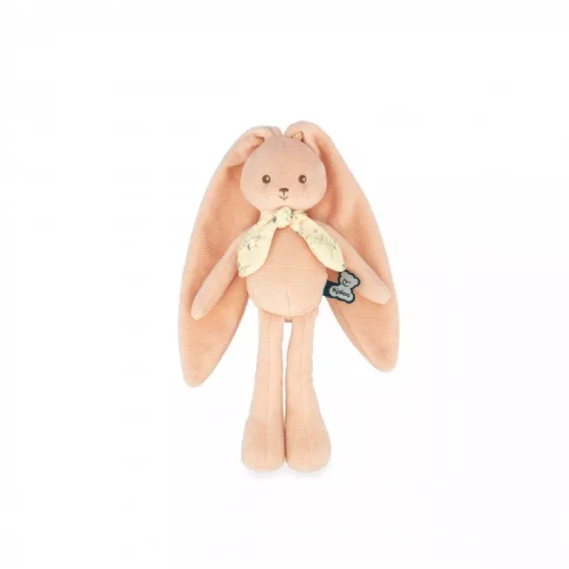 Coelho de peluche cor de pêssego Kaloo Lapinoo 25 cm em caixa de presente