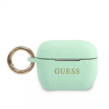 Capa GUESS GUACAPSILGLGN para AirPods Pro Verde silicone brilhante