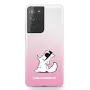 Capa rígida Karl Lagerfeld KLHCS21LCFNRCPI S21 Ultra rosa Choupette Fun