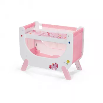 Berço BABY born unicórnio ZAPF CREATION para bonecas até 43 cm