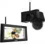 Conjunto de câmara de vigilância sem fios ABUS EasyLook BasicSet PPDF17100, 4 canais com 1 câmara, 2K QHD, 2,4 GHz, monitor de 7 polegadas, IP66