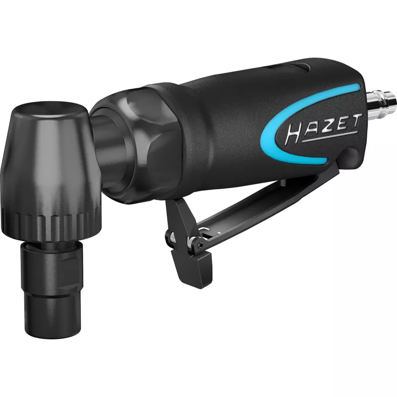 HAZET Rebarbadora mini angular 9032M-5 pneumática 18.000 rpm cabeça a 90° preto/azul