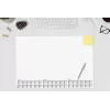 SIGEL H7490 calendário de 3 anos para secretária, 59,5 x 41 cm, 40 folhas, branco com impressão cinzenta, verso em cartão antiderrapante