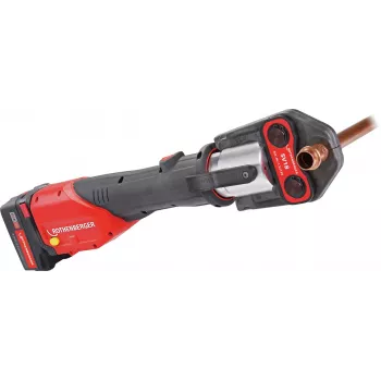 ROTHENBERGER ROMAX 4000 Basic Set com baterias 2,0 Ah e 4,0 Ah, máquina de prensar a bateria 18V, 32 kN, sistema CAS, ROCASE