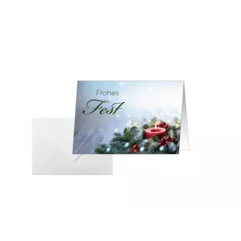 Sigel 25 cartões de Natal Candlelight Cheer DIN A6 com envelopes