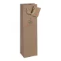 SIGEL GT042 sacos de presente de Natal para garrafas com motivo de maçã, 10 x 35 cm, papel kraft, pack de 5