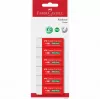 Faber-Castell borracha sem PVC 7095-20, pack de 6, branca