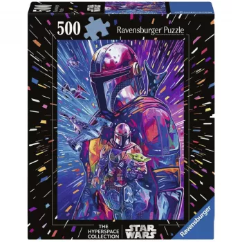 RAVENSBURGER Puzzle Star Wars Hyper Space Collection: The Mandalorian (500 peças, peças grandes)