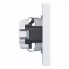 HAGER WAS1120WM tomada SCHUKO com placa de cobertura, terminais sem parafusos, A.1, branco luz mate