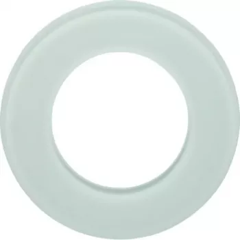 Hager WTD7180GWG Moldura de vidro de 1 módulo, Série Glas, Branco polar