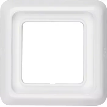 Hager WWD1100PW moldura de cobertura 1 módulo para embutir com vedação, IP44, branco polar brilhante