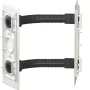 Hager ZM01AAR conector de canto para caixas AAR, armário a armário, 90°, aço