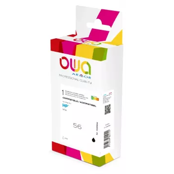 Armor OWA cartucho de tinta preto compatível HP 56 alta capacidade C6656A 21ml
