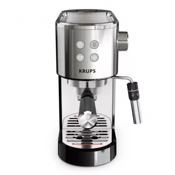 Krups Virtuoso XP444C10 máquina de café expresso semiautomática, 15 bar, 1L, preto/prateado