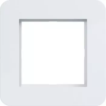 Hager WAD9100WG moldura de cobertura 1 módulo, série C.8, branco luz brilhante