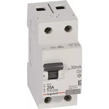 Legrand 402036 RX3 disjuntor diferencial 25A 2 polos 30mA tipo A 230V AC 2 módulos