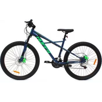 Huffy Korros 26 bicicleta de montanha azul - 18 velocidades quadro rígido em aço com suspensão dianteira