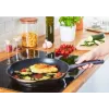 Tefal Daily Cook G7132S55 conjunto de frigideiras em aço inoxidável 24/28 cm, revestimento antiaderente de titânio, indução, Thermo-Signal